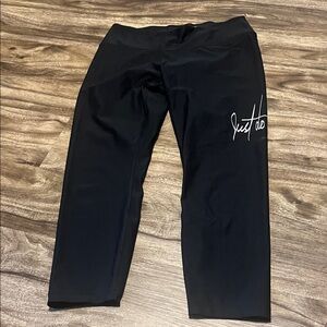 Nike Black Leggings with White Logo